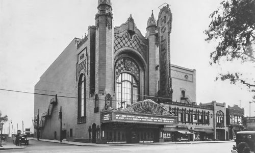 Designed by Charles N. Agree-Graven & Mayger for Ben & Lou Cohen. Hollywood Theatre, 4809 West Fort Street built 1925-1927 Delray, Detroit, MI.
1) Image of the theatre from the Burton Historical Collection circa 1927.